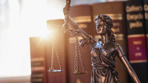Legal Books and Lady Justice