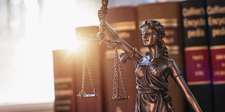 Legal Books and Lady Justice