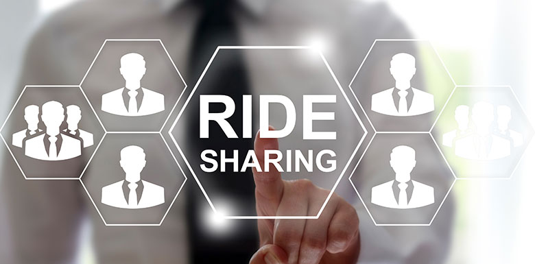 Graphic Detailing Information About Rideshare Companies